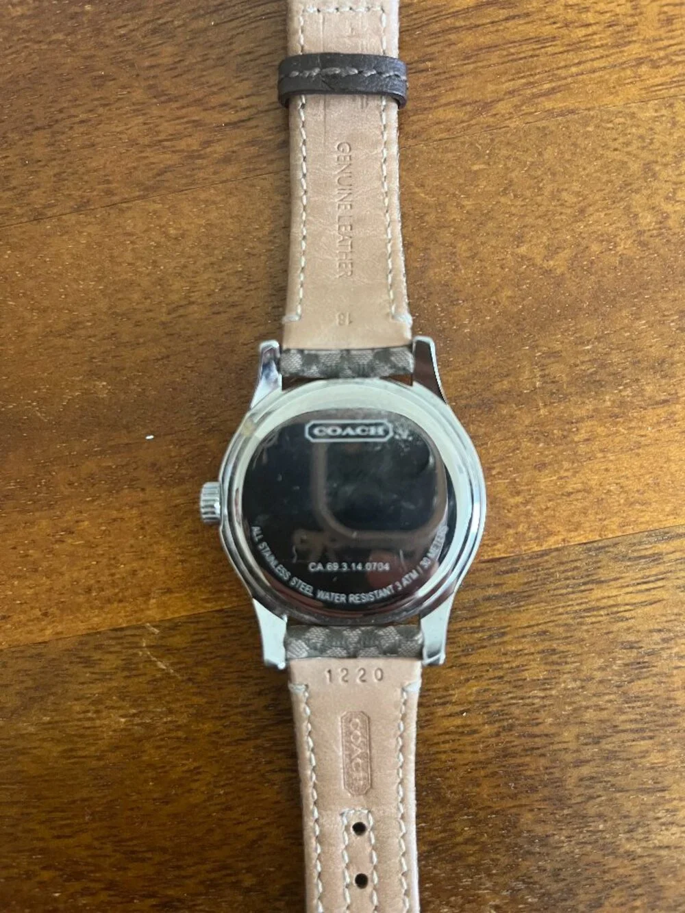 Brown Leather Coach Watch